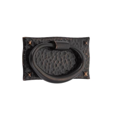 Patioplus 3 x 1.75 in. Hammered Oval Cabinet Pull, Oil Rubbed Bronze PA1627984